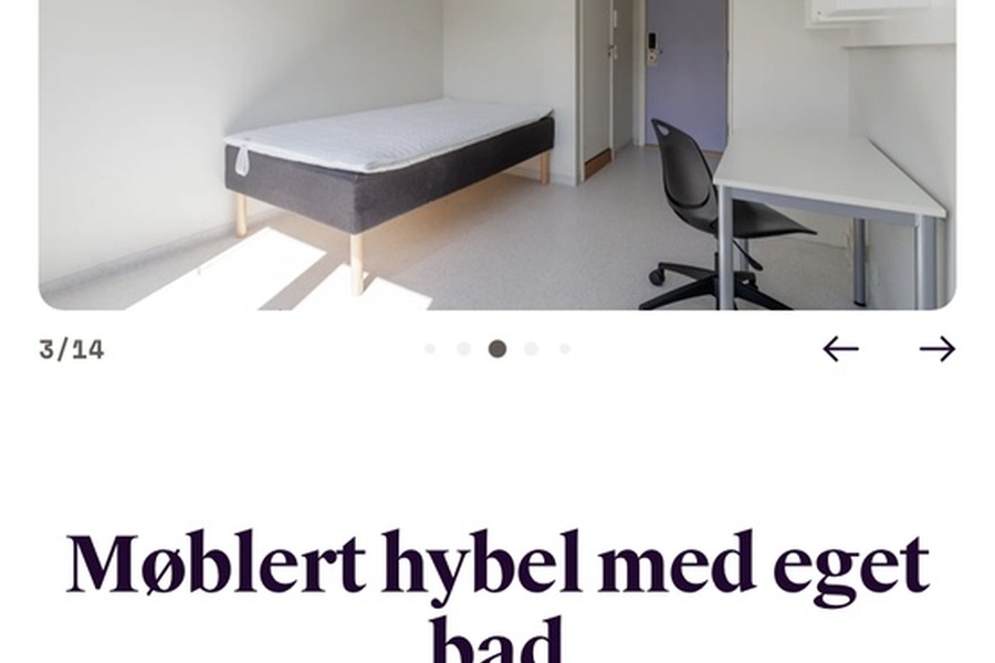 Hybel, 1 roms
