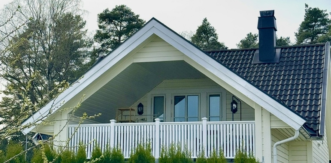 Veranda utenfor soverom i 2. ett