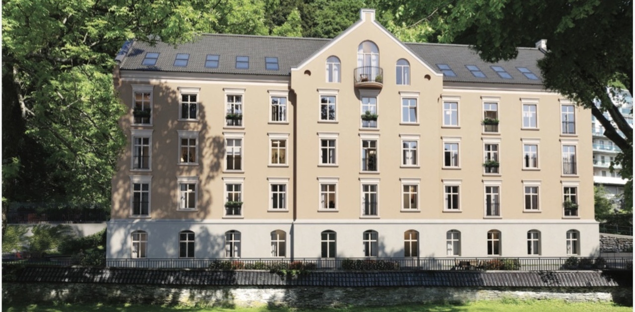 Bilde av bygningen fra prospektet