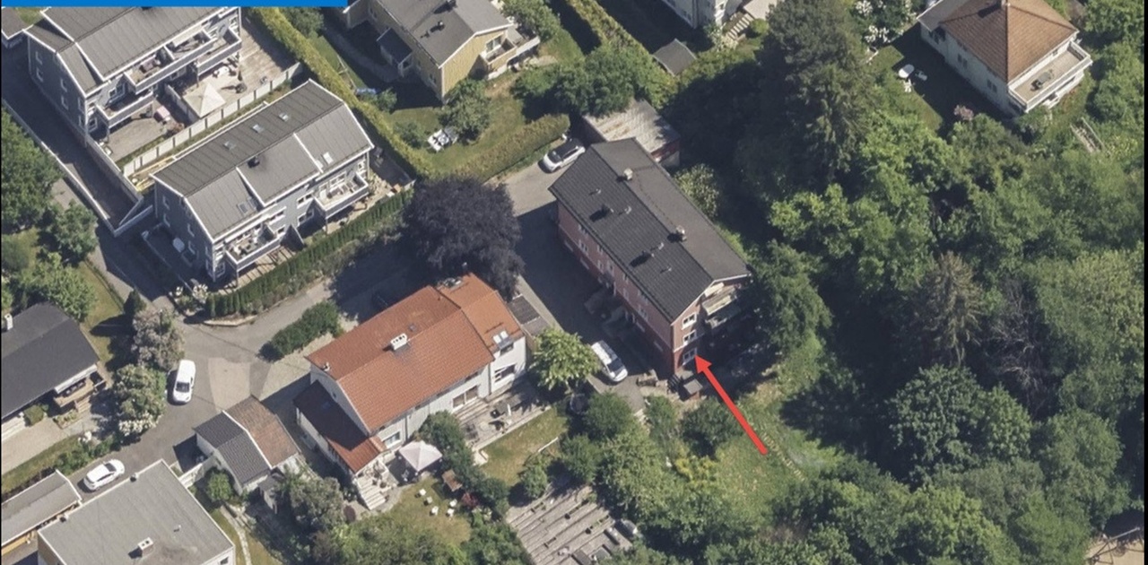 Leiligheten er her