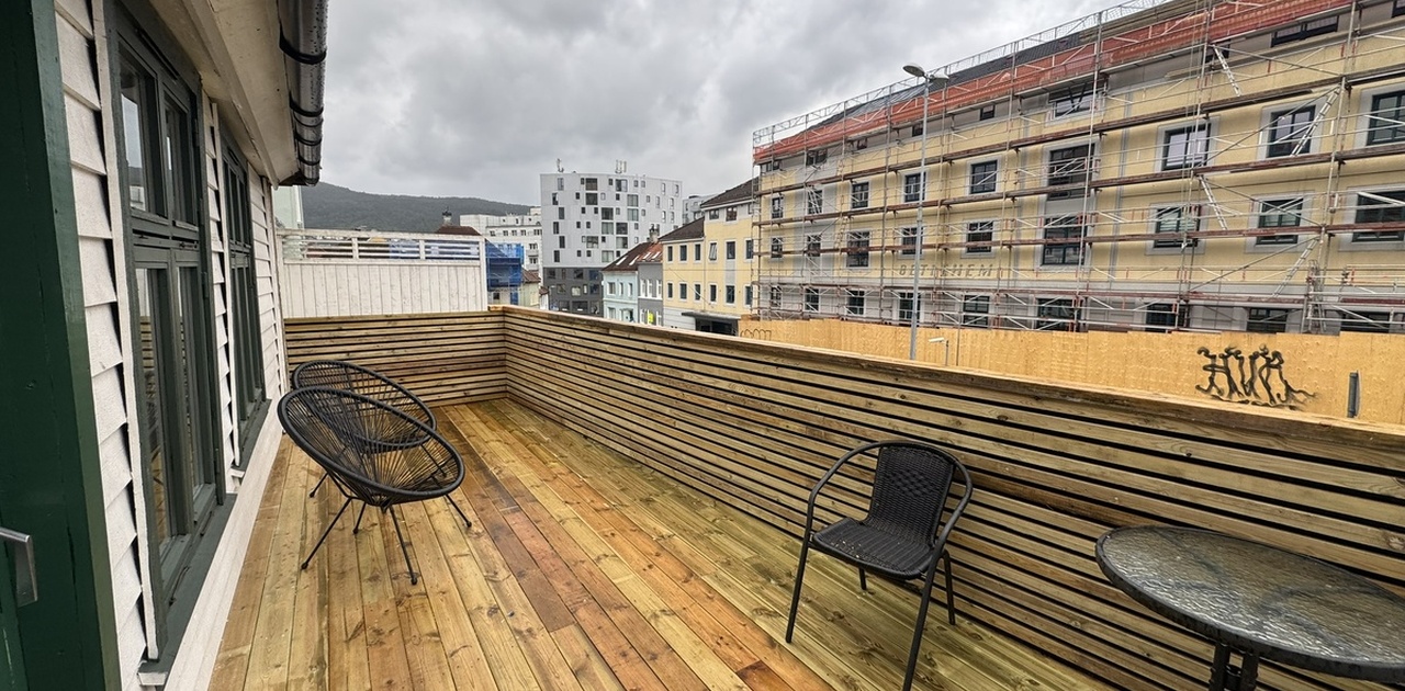 Egen privat terrasse-veranda på 14 m²