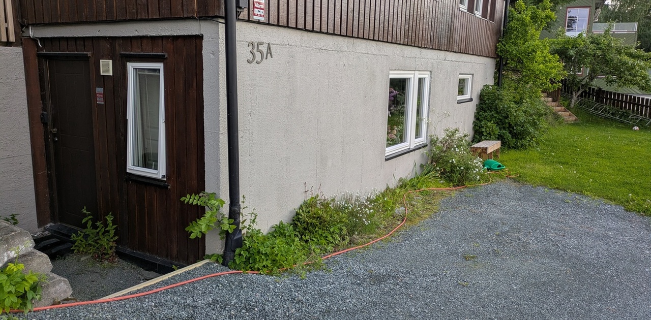 Leiligheten sett fra utsiden