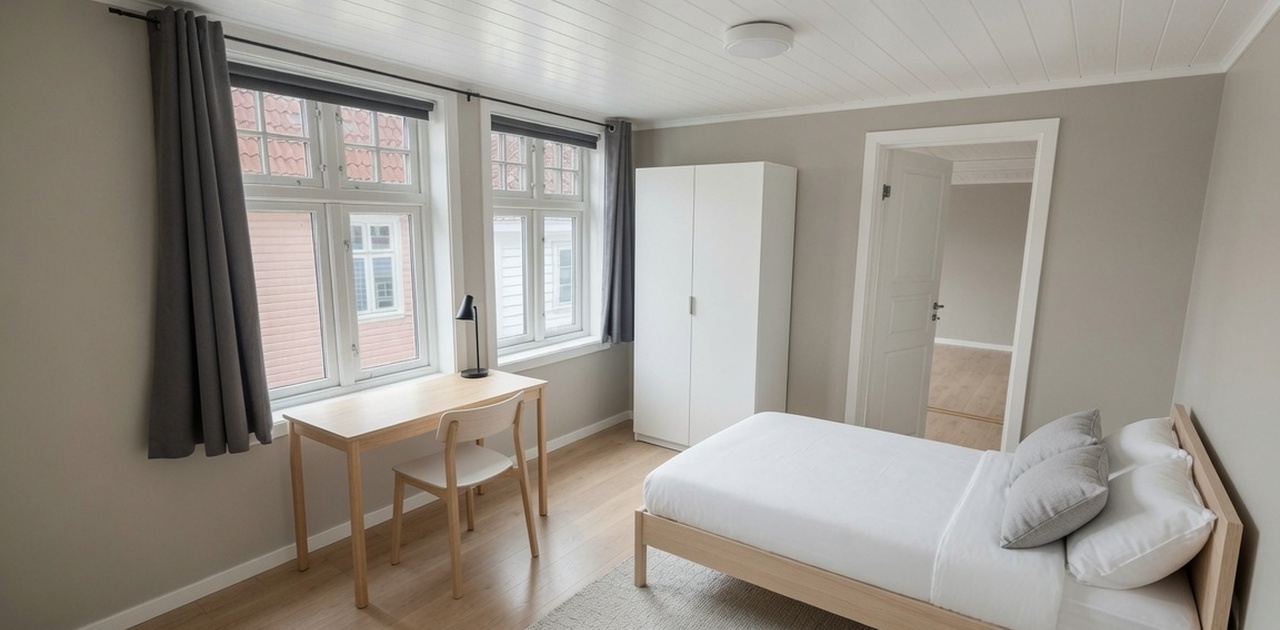 Illustrasjon av ferdig produkt med møblering
