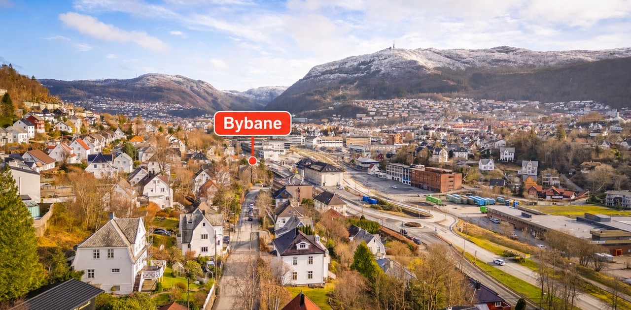 Like i nærheten av bybanen!