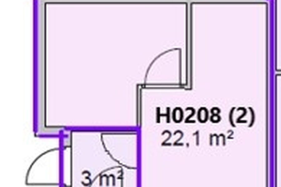 Hybel, 1 roms