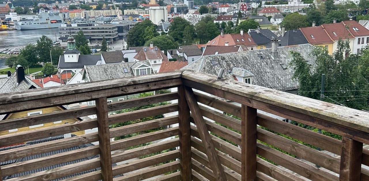 Terrasse med flott utiskt