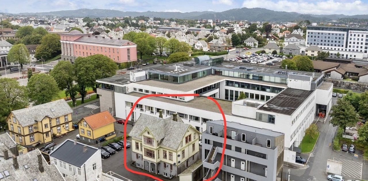 Her får du ikke en bedre plassering til høyskole og sykehus.