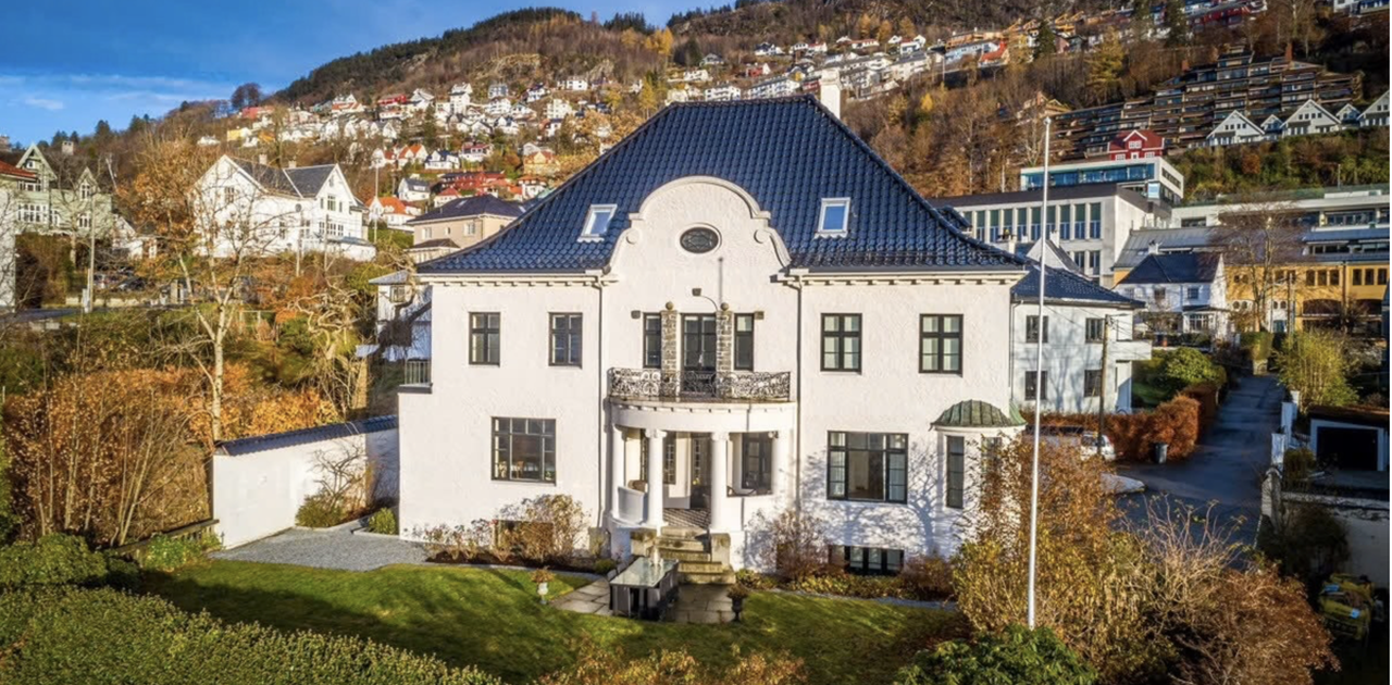 Husets fasade.