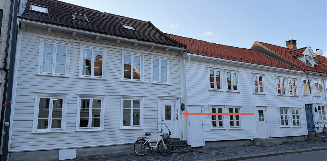 Inngang fra skippergata.