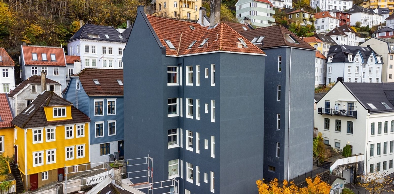 Fasade fra bakside
