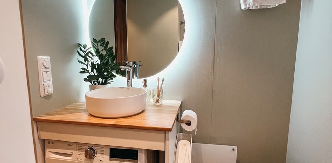 Vaskemaskin og WC