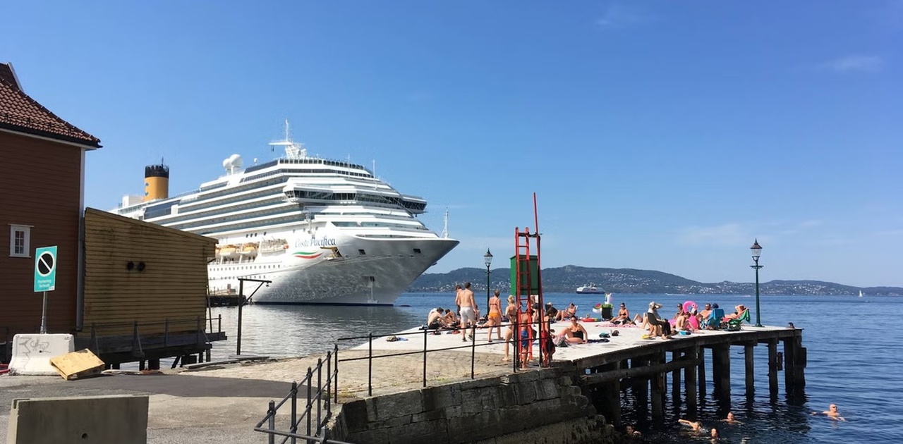 1 min gange til Skuteviksbryggen