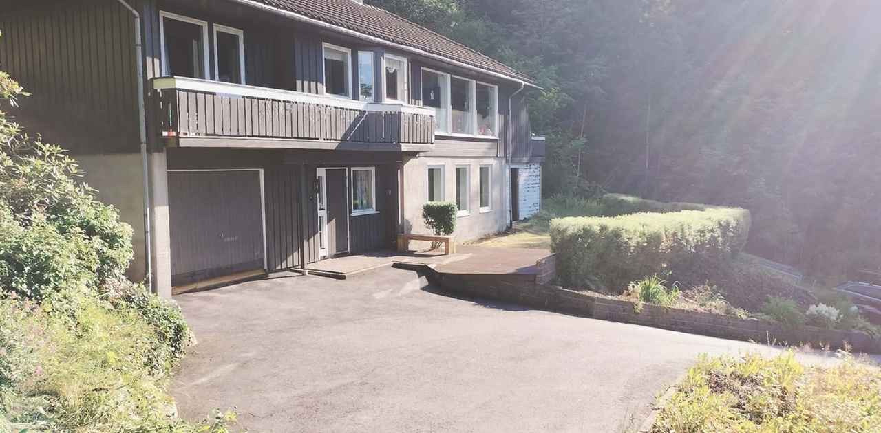Inngang på forsiden av huset