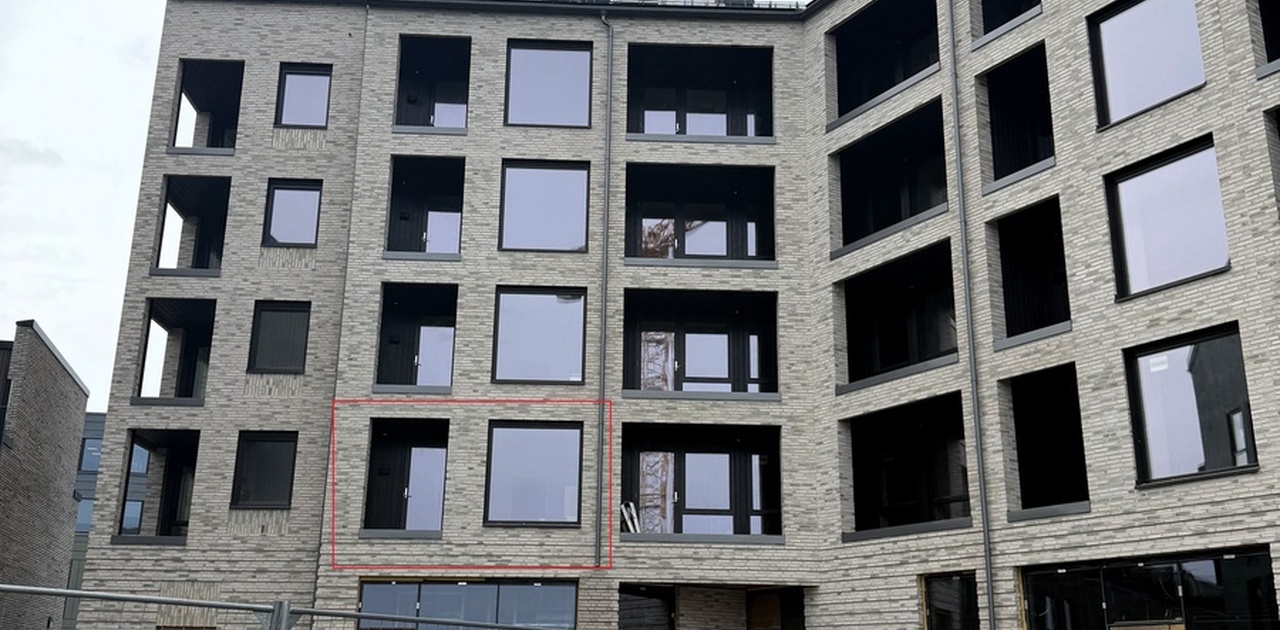 Leiligheten ligger i en høy 2.etg.