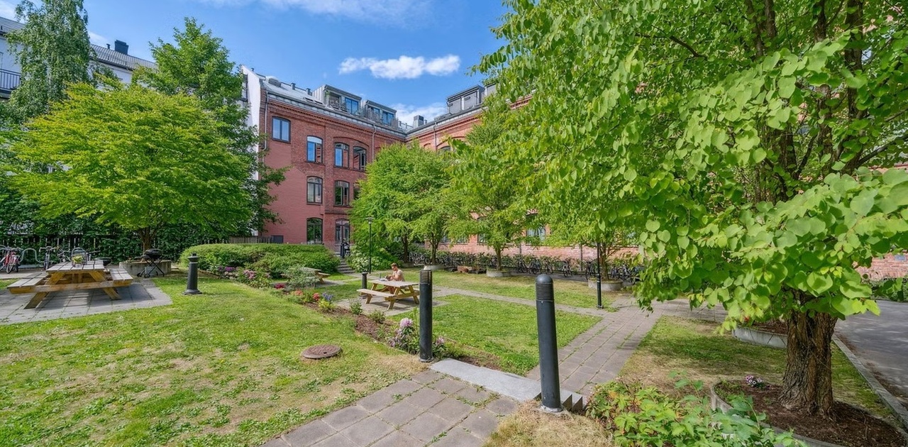 Rolig bakgård