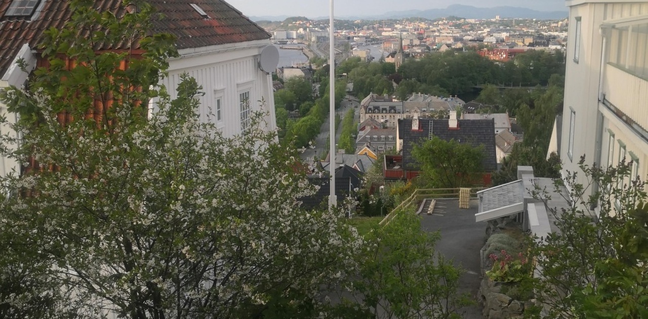 utsikt fra inngangsdør