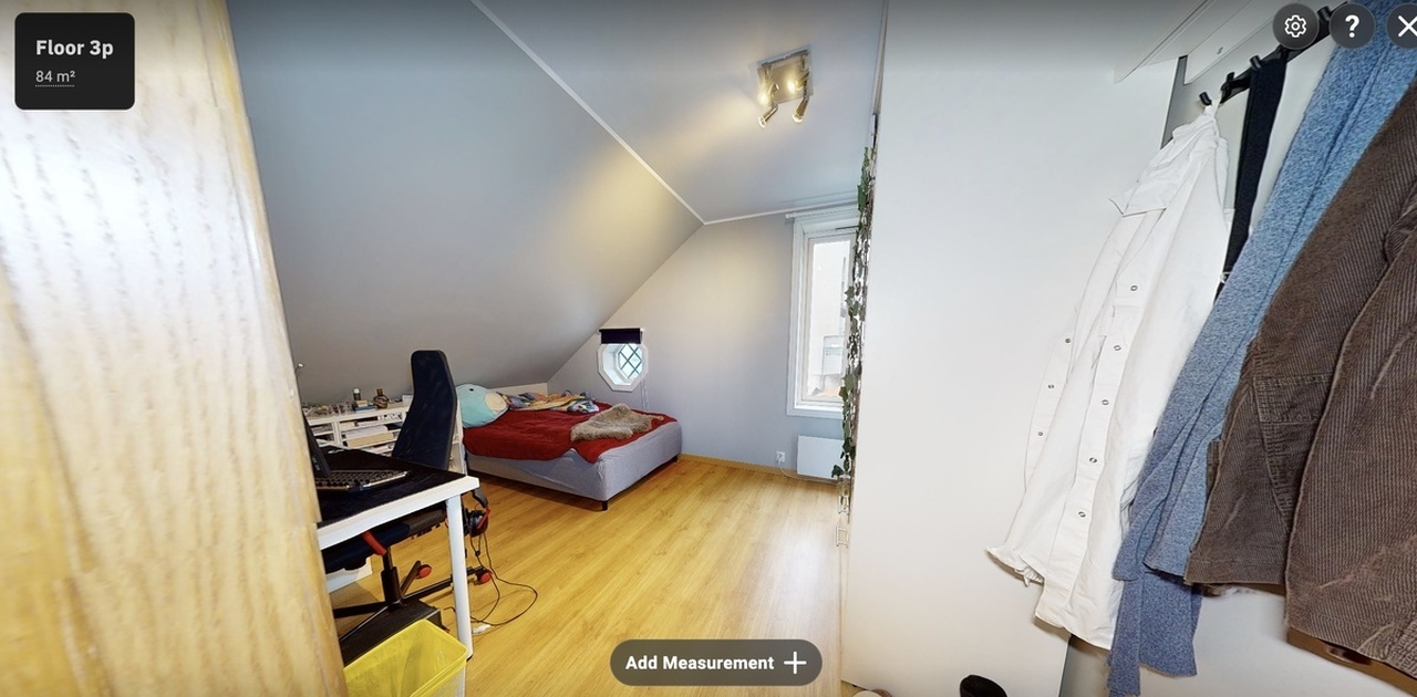 bilde av soverommet slik det er nå