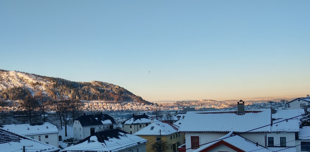 Utsikt fra terrasse i front