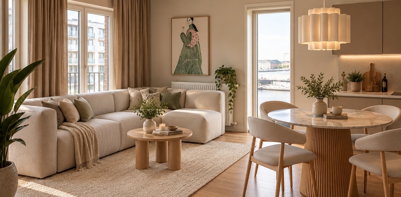 Planlagt møbler, sofa størrelse avvikler