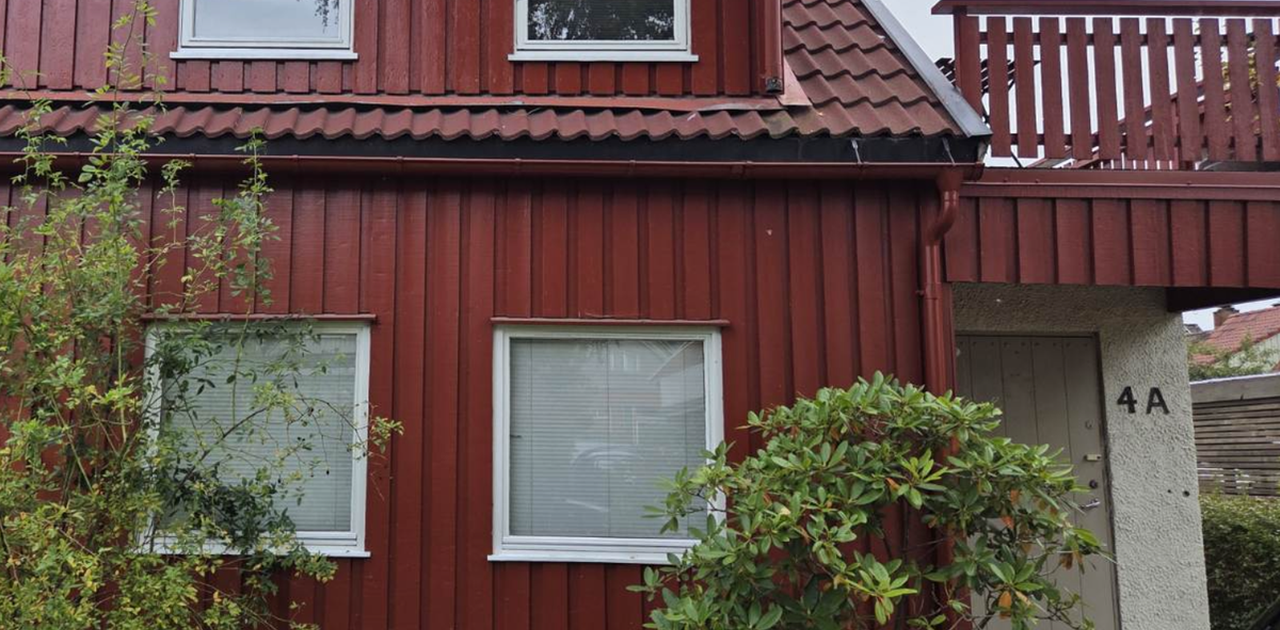 Koselig bolig med hage foran og bak
