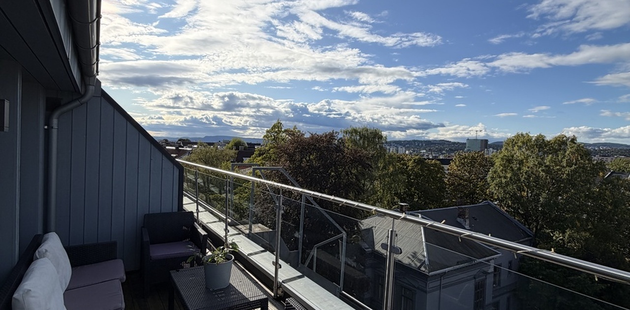 Balkong på ca 8 kvm