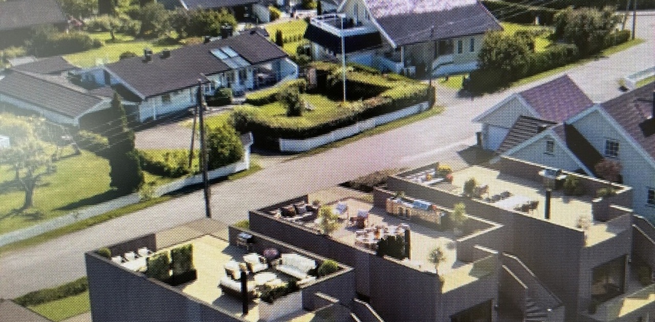 Hybel i 1. etasje med uteplass