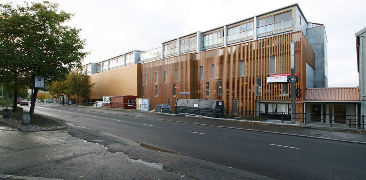 Leiligheter bygd på toppen av Parkeringshus